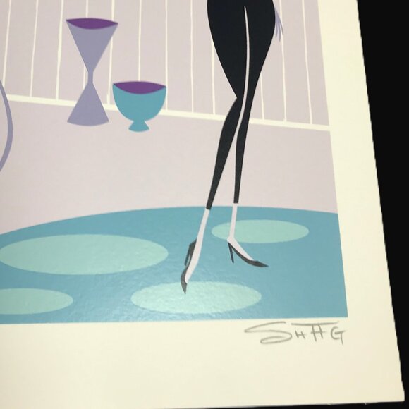SHAG Josh Agle - 2003 "Cancer” Zodiac Serigraph Art Printer Proof Print Ltd Ed - Picture 11 of 16